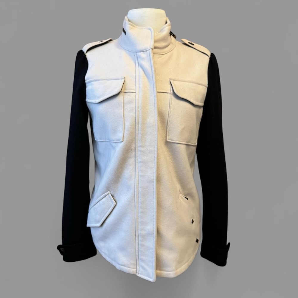 Women’s Maison Scotch Black and Cream Jacket